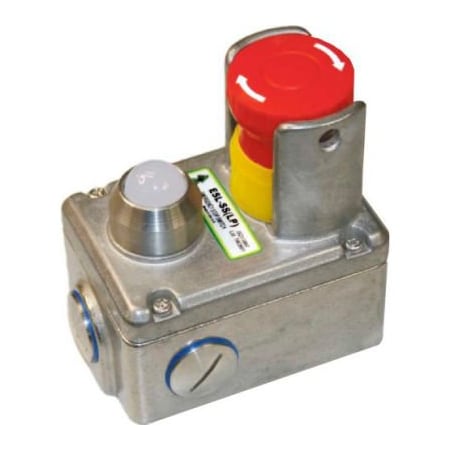 Idem Safety Switches Usa Emergency Stop Safety Switch, Nonfusable, Indoor/Outdoor, Rotary Handle 232024-A